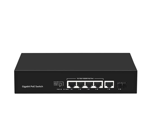 6-Port 1000Mbps Intelligent Standard PoE Switch