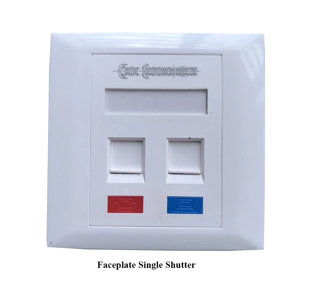 Double Shutter Face Plate (Silver Link)