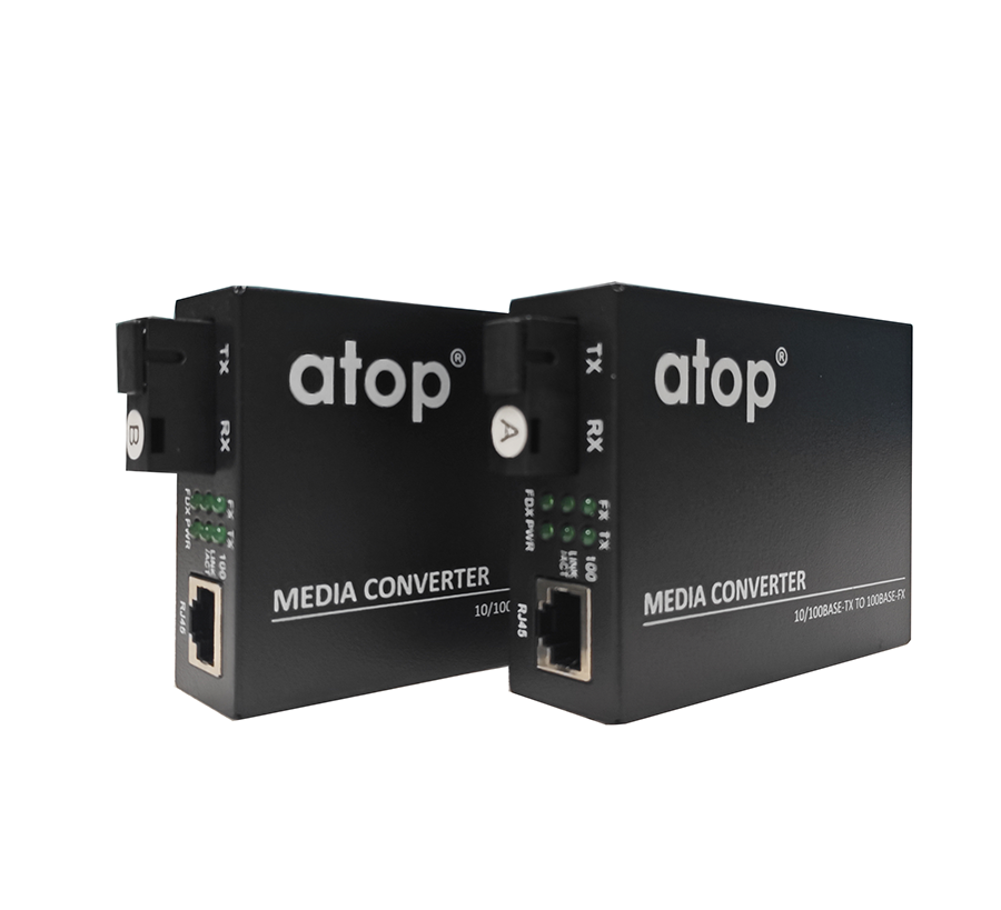 10/100 Mbps SM SF 20 km, LLF Part (A+B) Media Converter