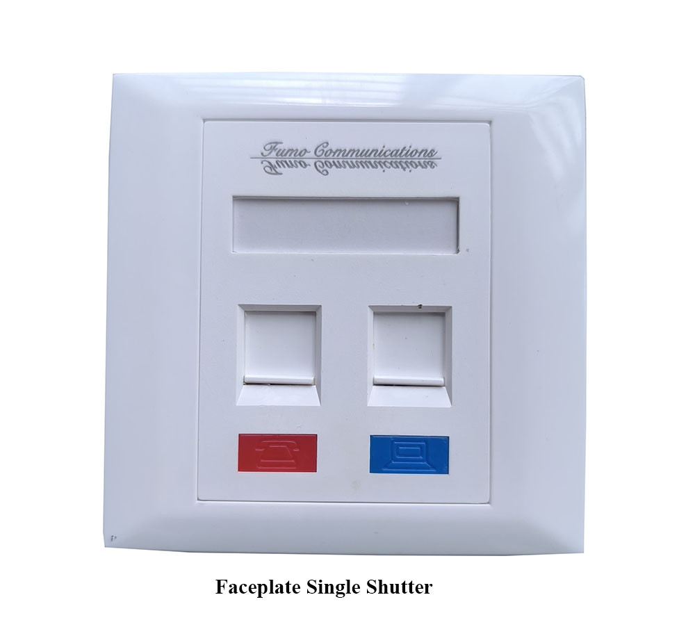 Double Shutter Face Plate (Silver Link)