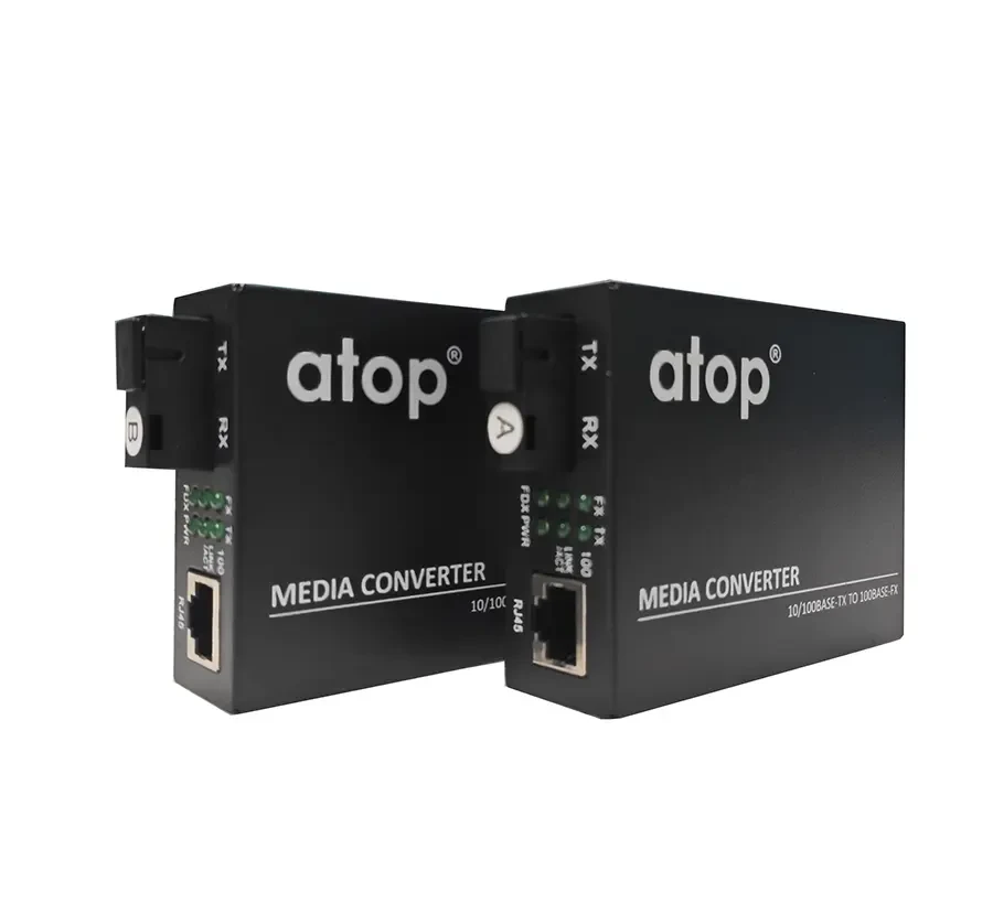 10/100 Mbps SM SF 20 km, LLF Part (A+B) Media Converter