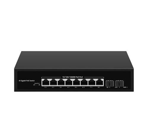 10-Port 1000Mbps Intelligent Standard PoE Switch