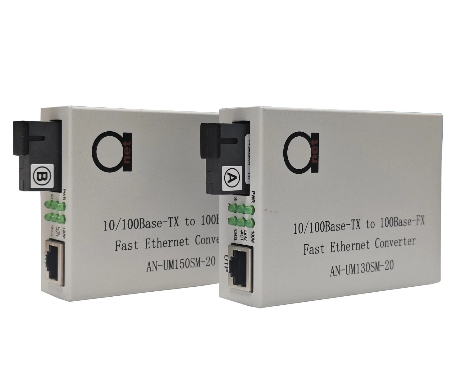AD-Net 10/100 Mbps SM SF 25 km Part (A+B) Media Converter