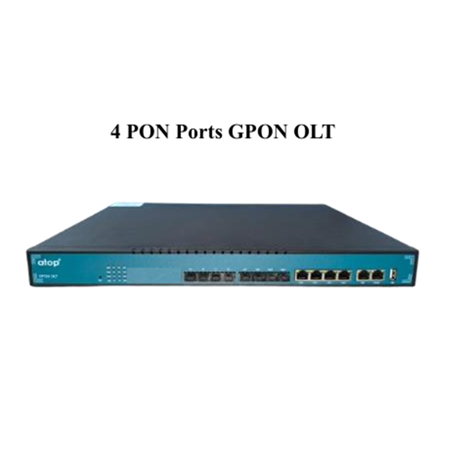 4 PON Ports GPON OLT 10G