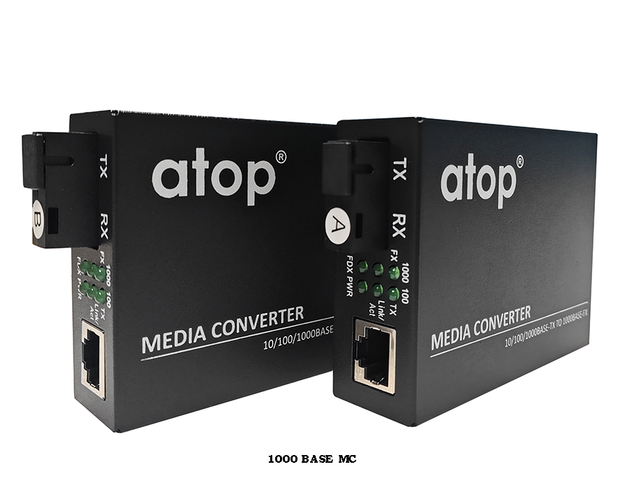 10/100/1000 Mbps SM SF 25 km SC Part (A+B) Media Converter